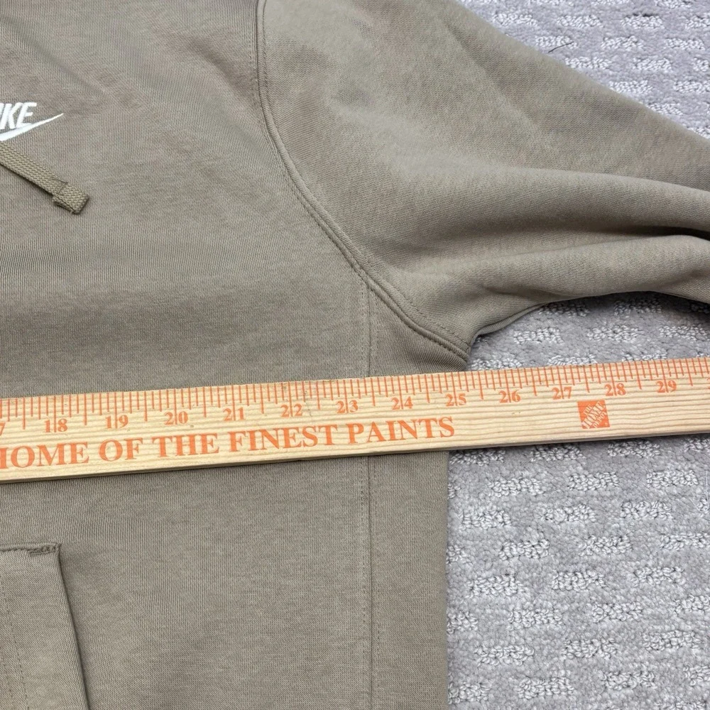 Nike Sportswear Club Fleece Men's Sz L Pullover Khaki Tan Hoodie BV2654-247